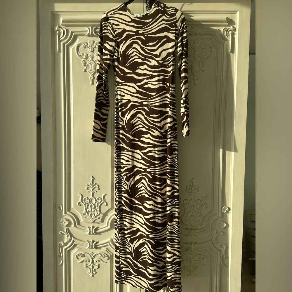 Reformation Zebra Dress NWT